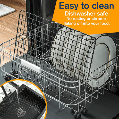 2PCS Cooling Racks for Cooking and Baking, 10" x 15" Heavy Duty Stainless Steel Wire Rack for Roasting