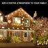 Holiday Light Clips, 100 Pieces Outdoor Christmas Light Clips for Gutter Hooks and Decoration