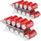 Simple Houseware 2-Pack Clear Front-Loading Beverage Soda Can Organizer Dispenser