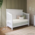 1 Evolur Piece Cream Full Crib Solid Fitted Sheet, Fitted Crib Sheet for Standard Crib and Toddler Mattress, Soft