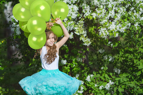 Treasures Gifted Metallic Lime Green Balloons, 100 Pack, 12 Inch Latex Neon Party Supplies
