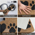 Welcome Mats for Front Door Outdoor Entry, Peace Love Pawprint Doormat, Non-Slip Mat, 17 x 30 Inch