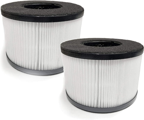 Nispira True HEPA Carbon Filter Replacement for Partu BS-03 HEPA Air Purifier, 2 Packs