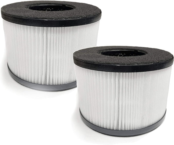 Nispira True HEPA Carbon Filter Replacement for Partu BS-03 HEPA Air Purifier, 2 Packs