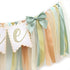 1st Sage Green One High Chair Banner - Simple Birthday Party Decorations,First Birthday Highchair Garland for Cake