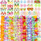 80PCS Hawaiian Luau Leis Party Photo Booth Props Decorations Supplies Set for