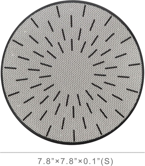 Lazy K Induction Cooktop Mat - Non Slip Silicone Fiberglass Scratch Protector for Magnetic Stove (7.8 inches)