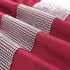 TAOSON Pack 2, Home,20x20 inch of Luxury Wine Red Matching Sequin Patchwork Velvet Throw Pillow Cover with Silver