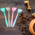 4 Pieces Pet Food Can Spoons, Long Handle Plastic Curved Design for Pet Wet Food Mixing