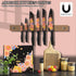 Marco Almond Knife Set, Artistic Designed Pattern Kitchen Knife, 6 Stainless Steel Kitchen Knives with Blade Guards