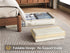 Under Bed Storage Containers with Window, Foldable Bags for Blankets, Clothing, Comforter, Linen Sheets, 2 Pack, White
