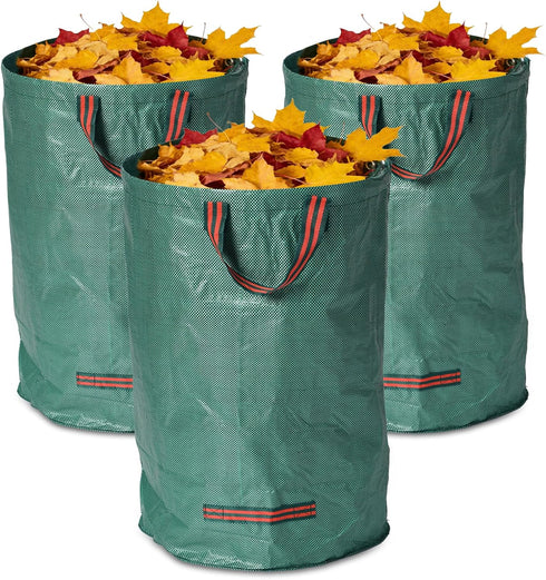 VBWSL yard waste bags, 3 pcs, 80 gallon capacity, suitable for grass clippings,