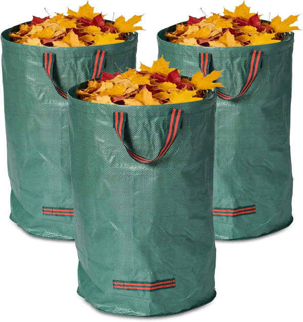 VBWSL yard waste bags, 3 pcs, 80 gallon capacity, suitable for grass clippings,