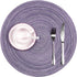 SHACOS Round Placemats Set of 4, Braided Cotton Place Mats, 15 inch for Kitchen Dining Table Holiday Party