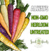 (5 Packs) Seed Needs Carrot Seeds for Planting Rainbow Carrots - Non-GMO Heirloom & Untreated Veggie Seed to Grow a