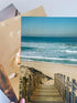 Sandy Beach Landscape Set of 3 Unframed Wall Prints, Coastal Ocean Waves and Beach Path Posters for Home Decor (8x10)