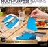 Dinner Napkins Disposable Guest Towels, Blue Beverage Napkins, Pack of 40, 8” x 4.5”
