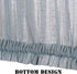 H.VERSAILTEX Sheer French Door Curtain, Light Filtering Rod Pocket Drapes, 52"x72" - Teal, Tieback Included