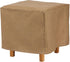 DUCKCOVERS Essential Water-Resistant 22 Inch Square Patio Ottoman/Side Table Cover, Outdoor Ottoman