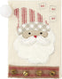 Mud Pie Christmas Appliqué Towel, Santa Design, 21" x 14"