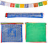 ZenBless Tibetan Prayer Flags Set, 10 Flags, 13.7"x13.4", Buddhist Flag Blessed by Tibetan Monks for Outdoor Garden