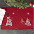 DII Christmas Kitchen Embroidered Table Décor Collection, Snowman Placemat Set, 13x19, Red, 4 Piece