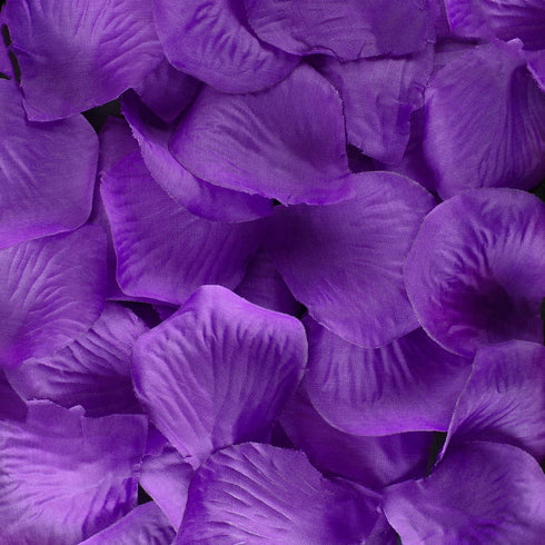 Super Z Outlet Silk Fabric Flower Mini Rose Petals, 1000 Pieces, Purple for Weddings