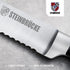 10 Inch Giovent Serrated Bread Knife - Ultra Sharp German Stainless Steel Forged Kitchen Knife for Homemade Bread