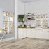 No. 918 Bristol Coffee Shop Semi-Sheer Rod Pocket Kitchen Curtain Valance and Tiers Set, 54" x 24", Ivory Off-White