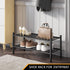 Shoe Rack, 2-Tier Bamboo Stackable Shoe Shelf Storage Organizer for Closet, Entryway and Hallway