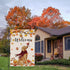 Welcome Fall Garden Flag 12 x 18 Inch Double Sided Burlap Golden Retriever Dog Cardinal Yard Flags Thanksgiving