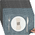 Myir JUN Dual Sided Placemats, Faux Leather Set of 8 for Dining