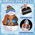 Christmas Reflective Car Magnets, 18Pcs Magnetic Snowman Snowflake Decoration for Holiday Decor
