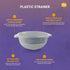 YBM HOME Deep Plastic Strainer Colander with Handle - BPA-Free, Durable, Dishwasher Safe for Pasta, Vegetables