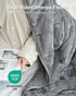 15lbs Cozy W60 L80, Weighted Blanket for Adults, Ultra-Soft Sherpa Fleece Reversible Weighted Throw Blanket