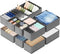 SpaceAid Drawer Organizer Clothes, 12 Pack Dresser Bins for Nursery, Closet Organization and Storage Dividers (Grey)