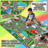 3x5 Car Rugs for Kids Toy - Car Track Carpet for Boys Road Rug for Bedroom Road Map Carpet for Kids Toy Play Mat Farm