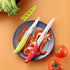 Chef Knife Set, 3PCS Multicolor Stainless Steel Kitchen Knives, 8" Chef's, 4.5" Utility, 4" Paring Knife (3Pack)