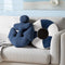 AELS 3D Anchor & Lifebuoy Nautical Throw Pillows, 19.6"& 15.7" Set of