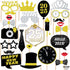 New Years Photo Booth Props, Pack of 20, Real Glitter, New Years Eve Party Supplies 2019