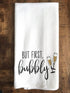 Handmade Funny Kitchen Towel, 100% Cotton Funny Hand Bar Towels for Champagne Celebrations, 28x28 Inch