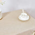 2 Pack 24 24 Inch Wolkemer Faux Linen Small Square Tablecloth Heavy Duty Fabric Nightstand Table Cloths x Beige