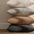 Pack 2 Cozy 26 26 Inch ANRODUO of Textured Boucle Throw Pillow Covers Soft Grey Euro Decorative Accent Solid Pillow