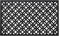 Wrought Iron Rubber Door Mat, 18" x 30", Durable Decorative Outdoor Welcome Mat, Heavy Duty for All Weather