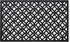 Wrought Iron Rubber Door Mat, 18" x 30", Durable Decorative Outdoor Welcome Mat, Heavy Duty for All Weather