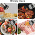 Lonffery Salt and Pepper Shakers Set, Stainless Steel Salt Containers with Glass Bottle, Set of 2