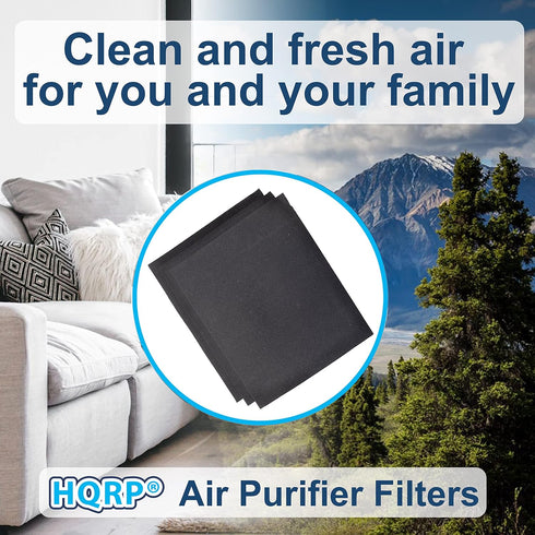 HQRP 6-Pack Carbon Filters Compatible with Hamilton Beach 04922, Fits TrueAir 04160, 04161, 04912 HEPA Filter