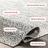 nuLOOM Abstract Tribal Accent Rug, 2' x 3', Grey, Machine Washable Rectangular Rug