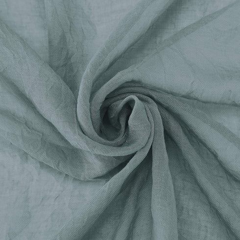 No. 918 Genevieve 2-pack Linen Weave Sheer Grommet Curtain Panel Pair | 50" x 63", Harbor