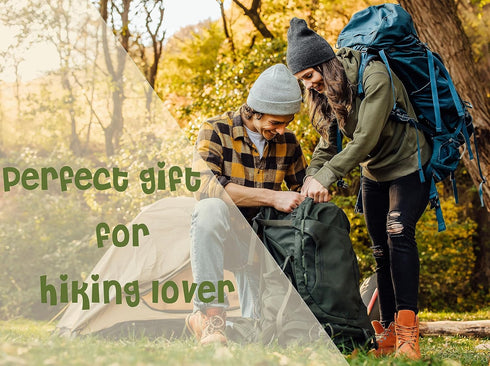 QOJUYO Hiking Gifts for Women and Men, 60"x50" Throw Blanket, Cool Hiking Gifts for Couples